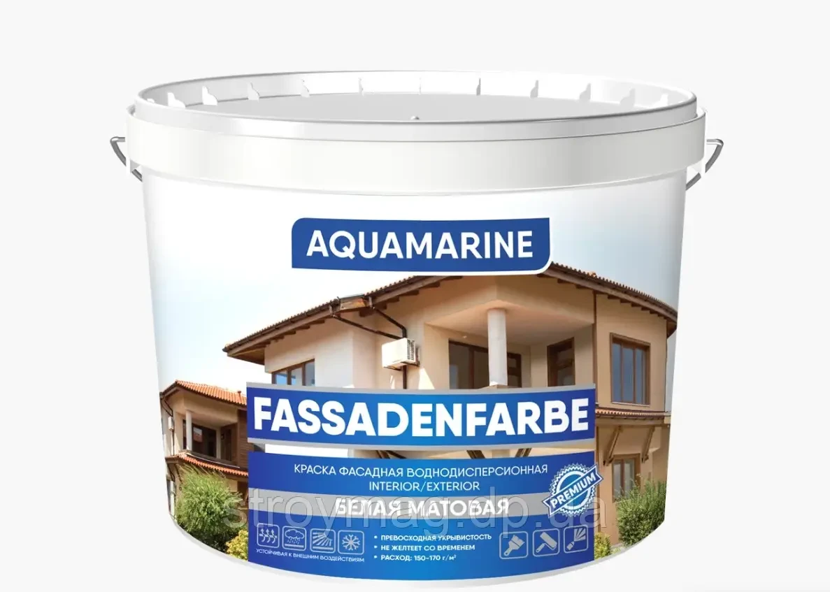 Фарба фасадна КОРАБЕЛЬНА AQUAMARINE воднодисперсійна 7 кг (23813651)