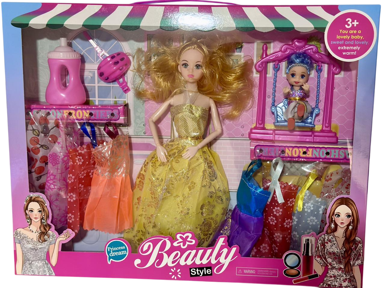 Игровой набор кукла Beauty Style с нарядами (2677473760)