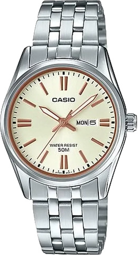 Наручний годинник жіночий Casio LTP-1335D-9A Lady Timeless Collection Жовтий (2822521412)