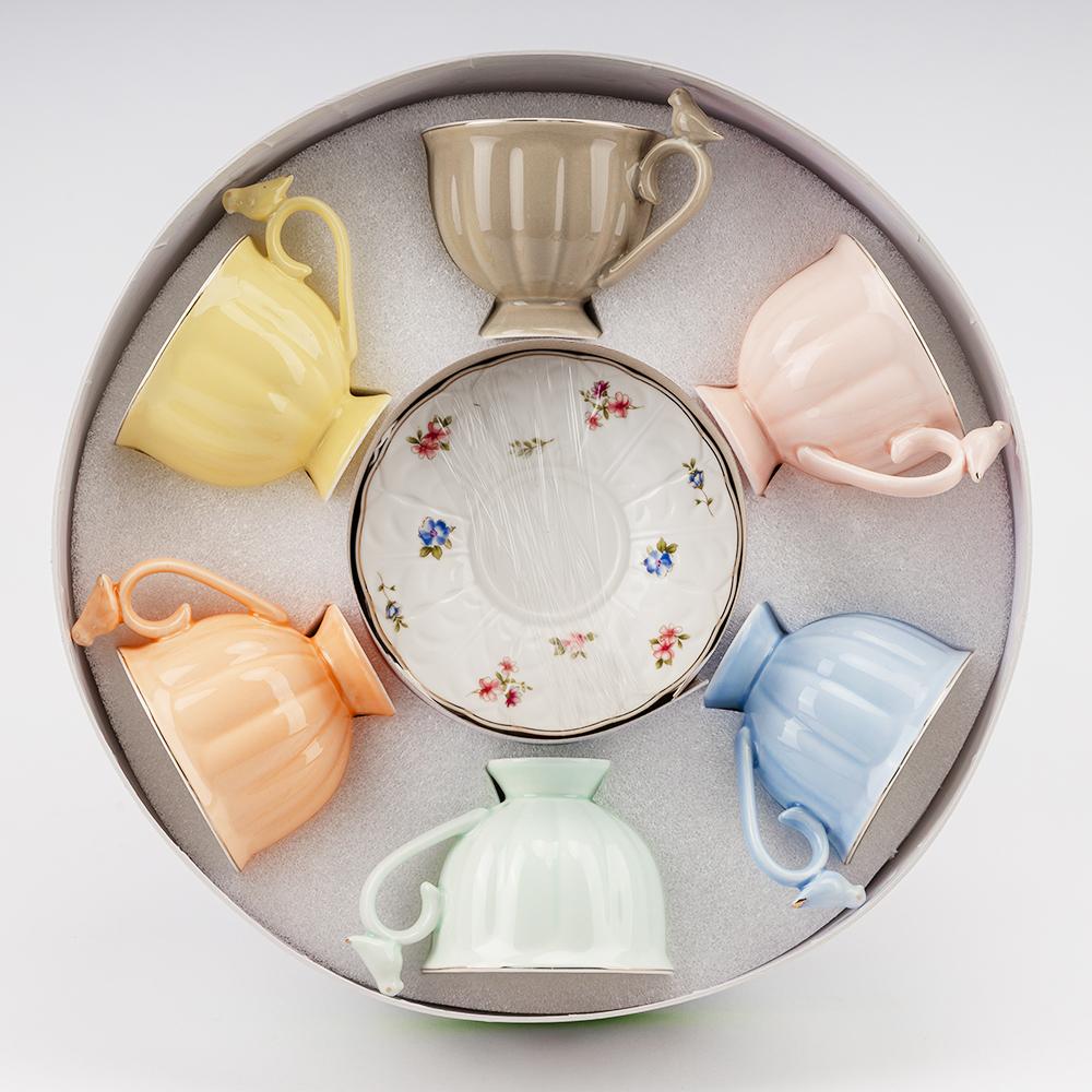 Набор чашек с блюдцами Соловьиное пение 230 мл на 6 персон (90933)