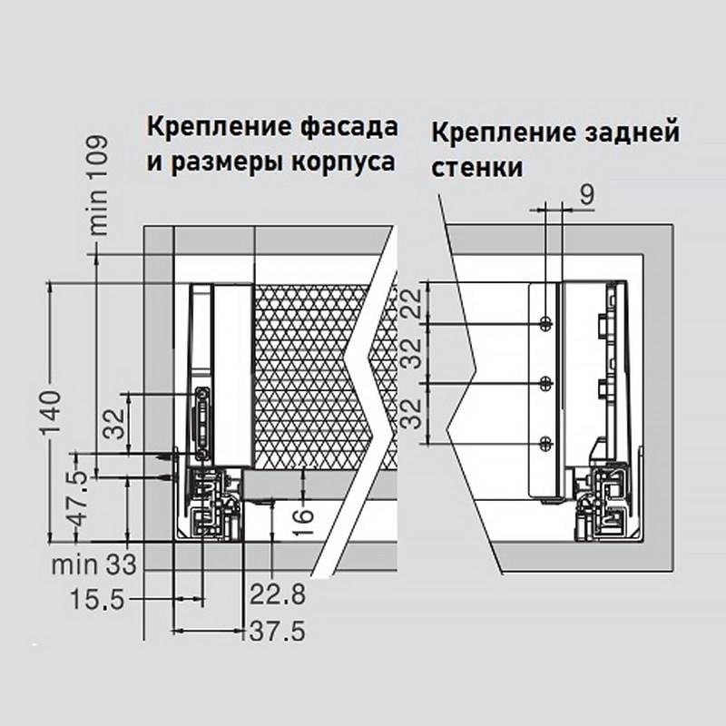Комплект тандембокс Muller Box profi line 450x127 мм Белый (73577) - фото 6 Комплект тандембокс Muller Box profi line 450x127 мм Белый (73577) - фото 6