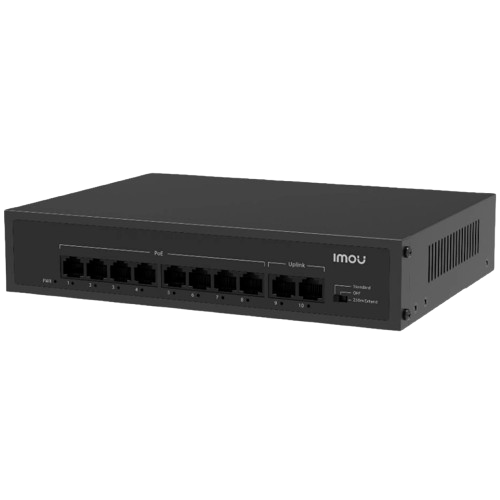 Коммутатор Imou SF110P неуправляемый настольный 10 портов PoE AC100-240В (35896631)