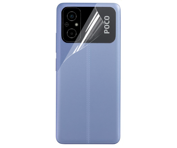 Пленка противоударная гидрогелевая Hydrogel Film для Xiaomi Poco C55 на заднюю панель Transparent