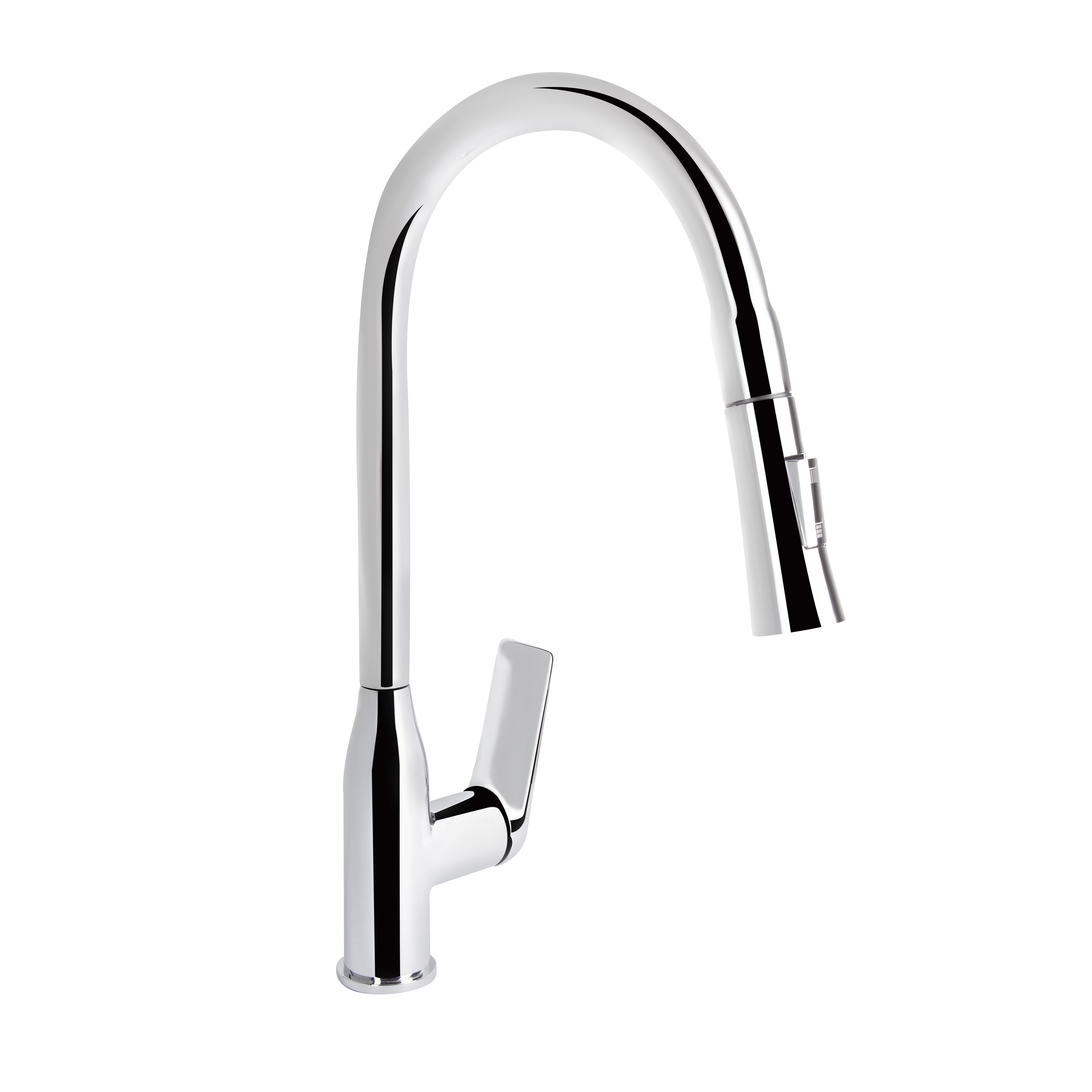 Смеситель для кухни Qtap Vlasta с выдвижным изливом QTVLA344CRM45646 Chrome