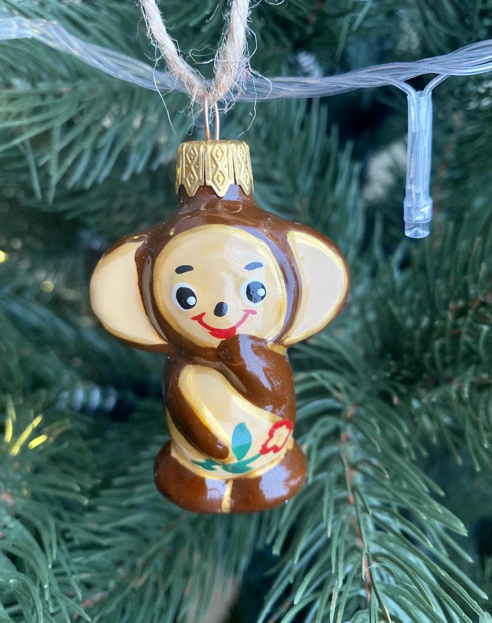 Игрушка формованная елочная Чебурашка