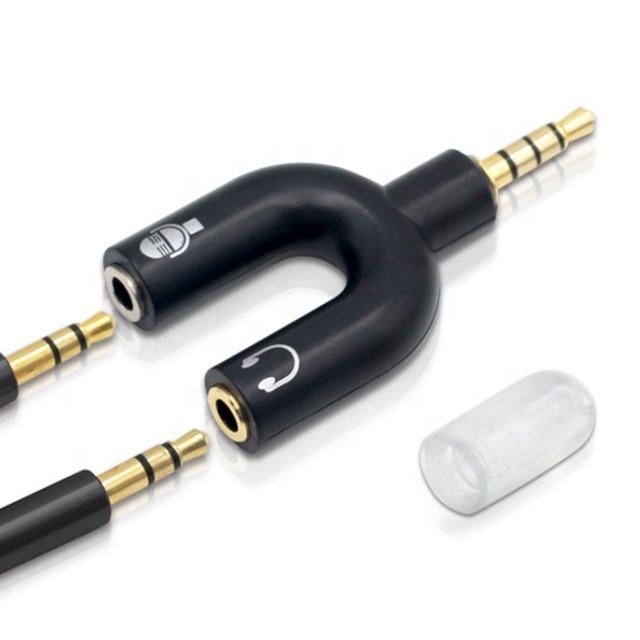 Разветвитель для наушников и микрофона Y-Type 3,5 мм Jack 3-pin на 4-pin аудиоадаптер сплиттер - фото 9