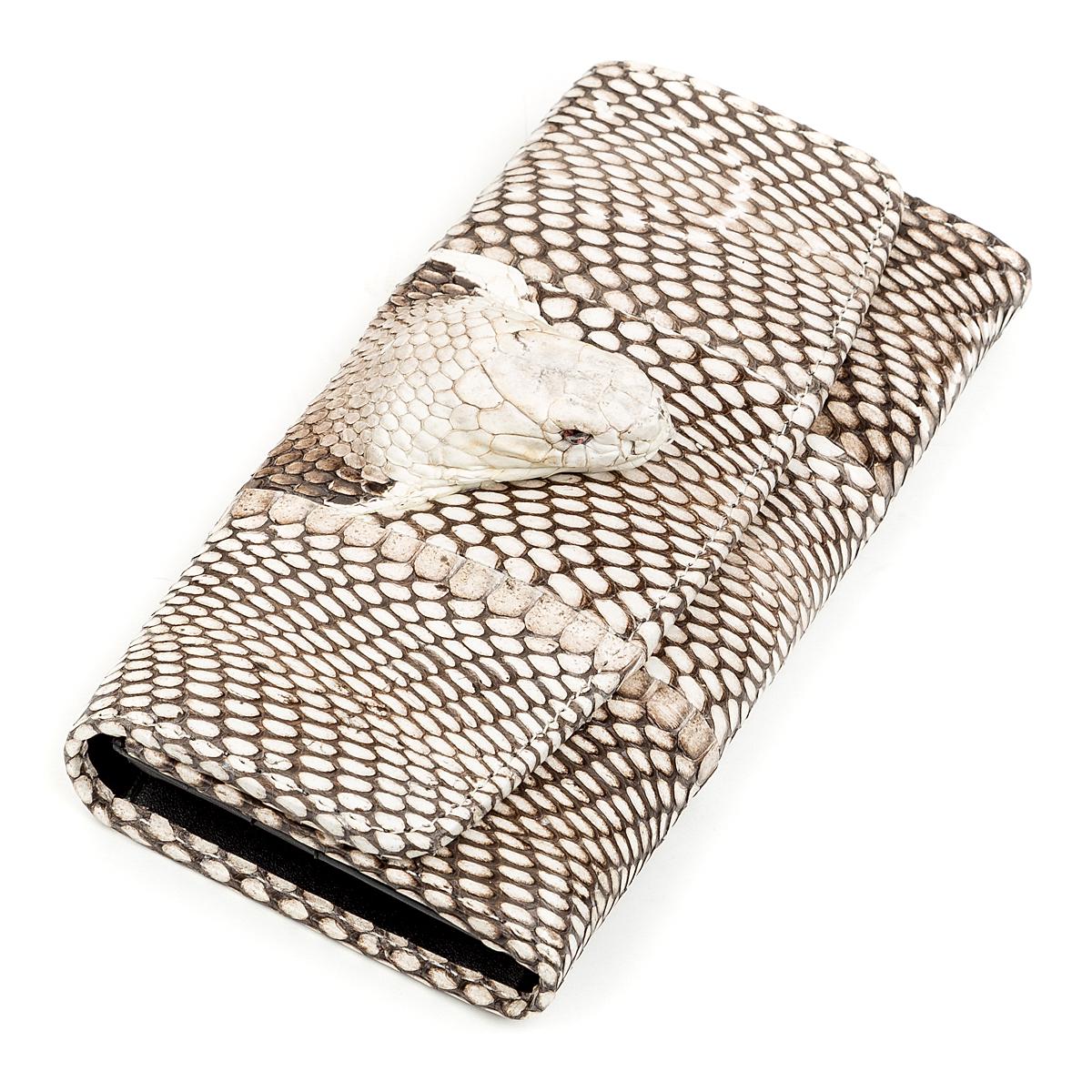 Кошелек женский Snake leather 18263 кожа Серый