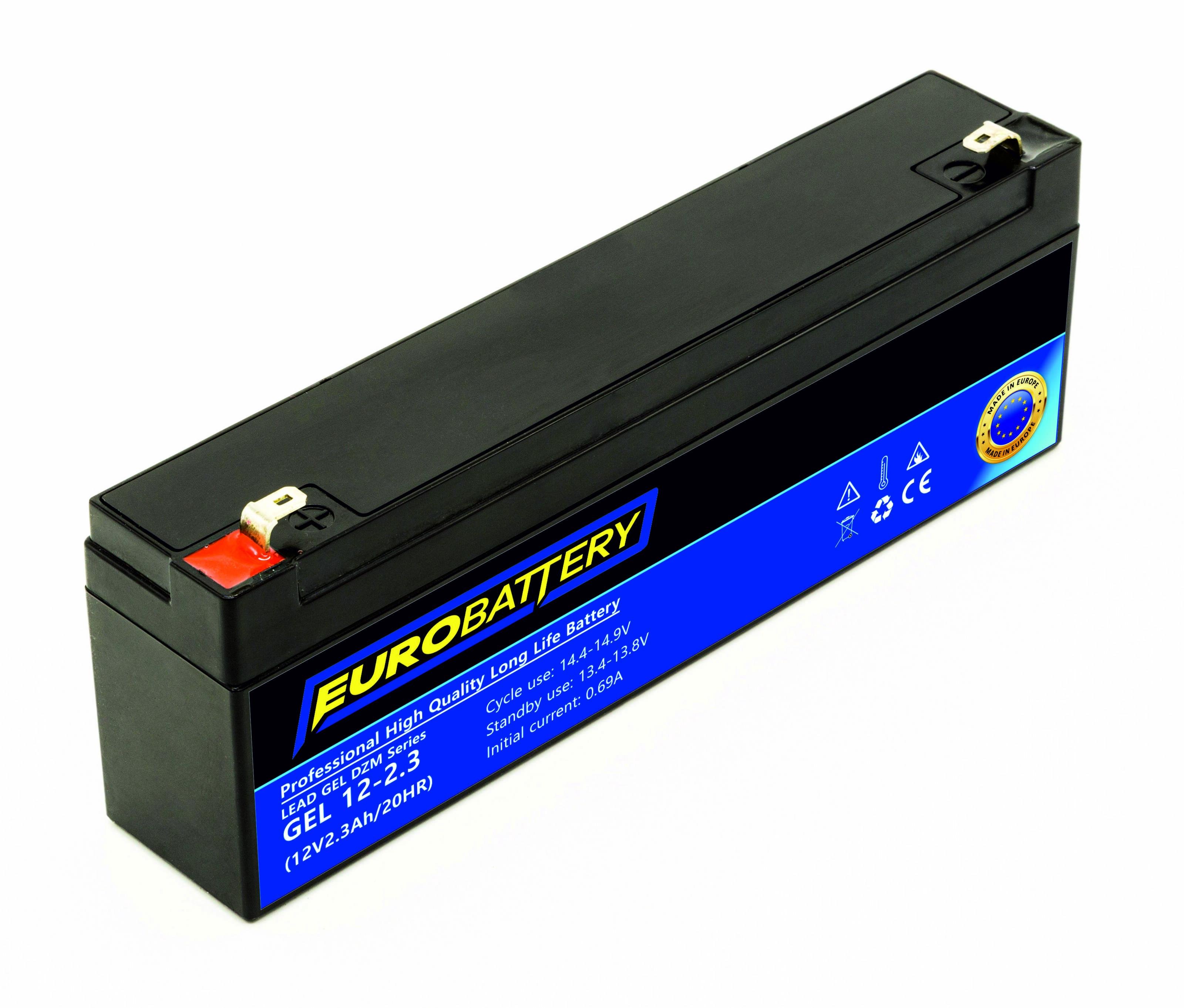 Аккумуляторная батарея гелевая EuroBattery 12V 2,3 Ah (11410)