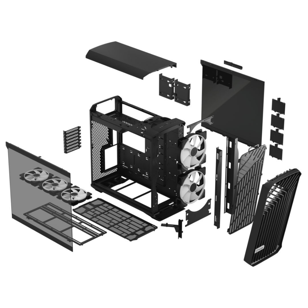 Корпус для компьютера Fractal Design Torrent RGB TG LightTint no PSU Black (FD-C-TOR1A-04) - фото 8