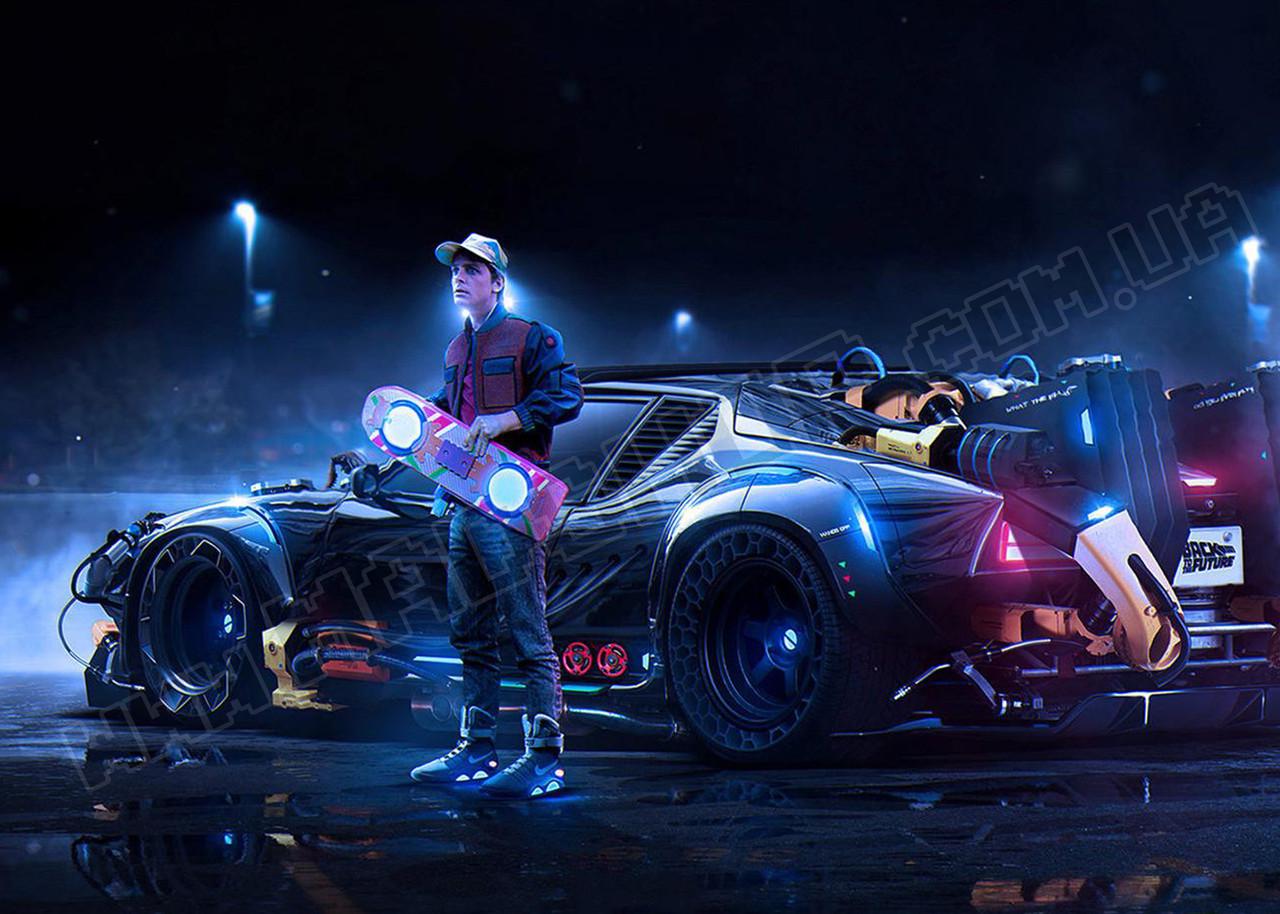 Картина постер Назад в будущее Макфлай в будущем 60х40 см