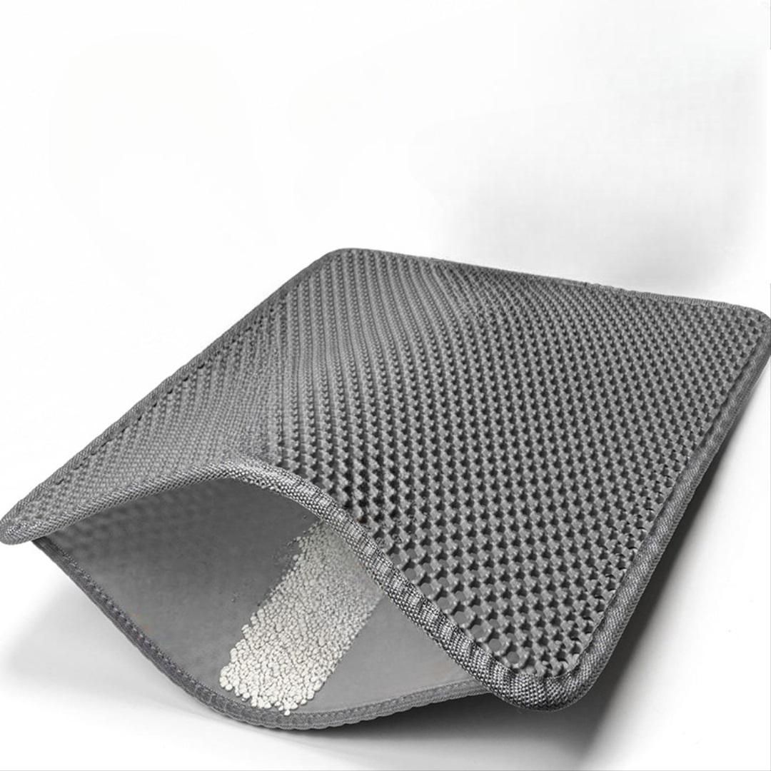 Килимок двошаровий під котячий лоток 30х30 см Сірий (U9392)