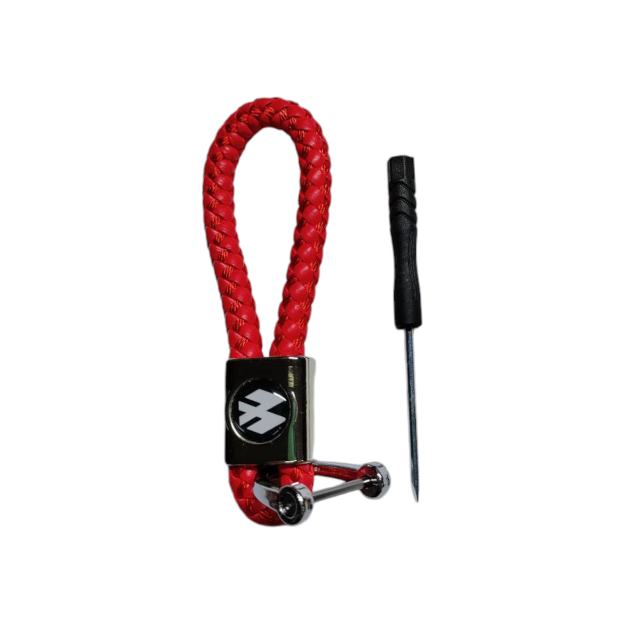 Брелок для мотоцикла Bajaj плетеный Красный (2349321878)