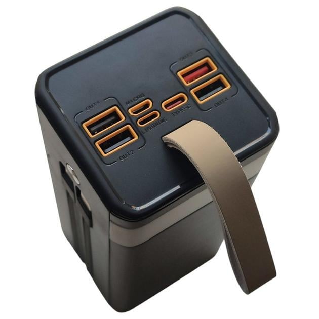 Повербанк Borofone DBT35B 50000 mah 22,5W 4xUSB Type-C micro Lightning/Black - фото 4 Повербанк Borofone DBT35B 50000 mah 22,5W 4xUSB Type-C micro Lightning/Black - фото 4