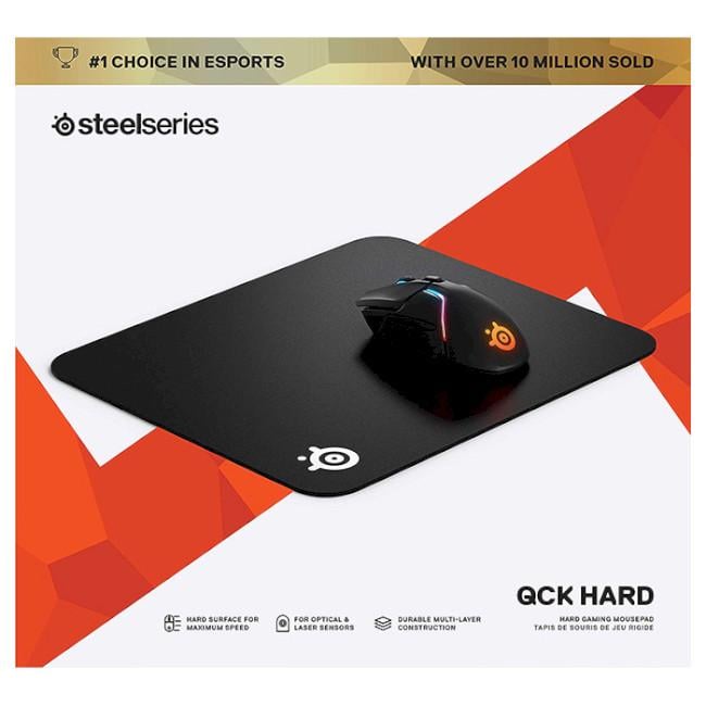 Игровая поверхность Steelseries QcK Hard 32х27см Черный (605922) - фото 3