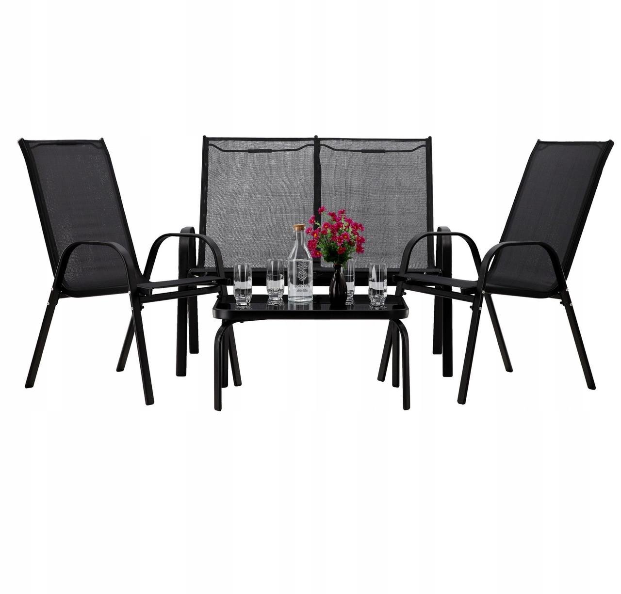 Комплект садовой мебели GardenLine SOFA Black (17967515)