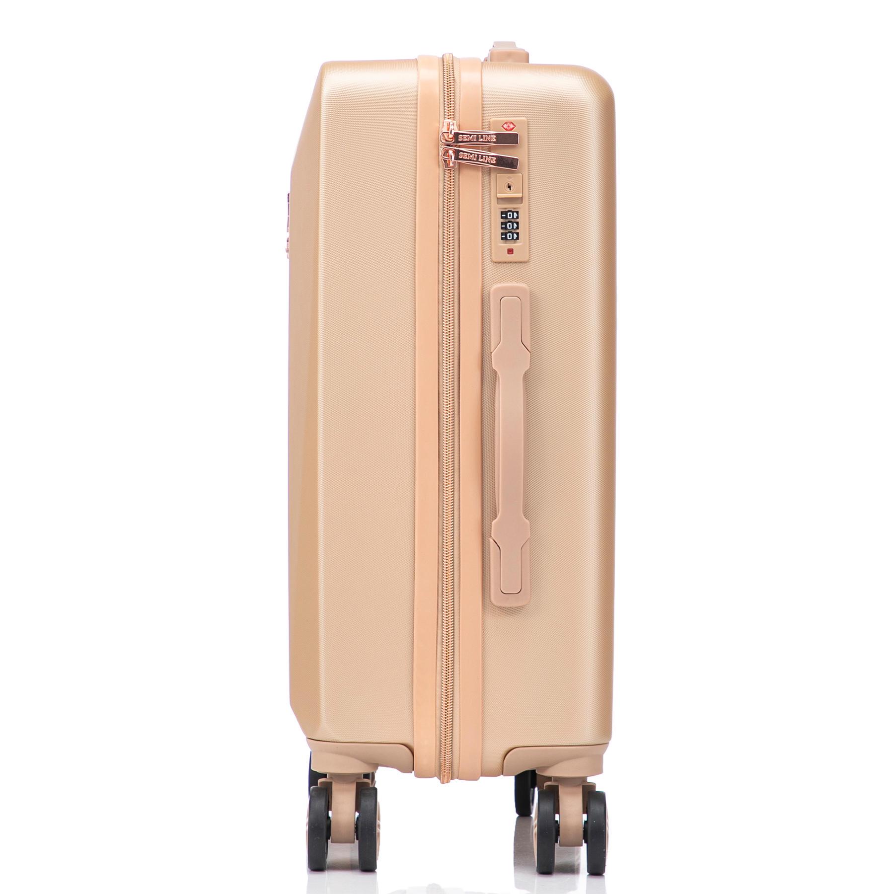 Чемодан SEMI LINE 20" Golden (T5912-1) - фото 5 Чемодан SEMI LINE 20" Golden (T5912-1) - фото 5