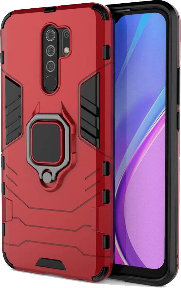 Протиударний чохол Xiaomi Redmi 9 (підставка кільце) Red (16799-2D)