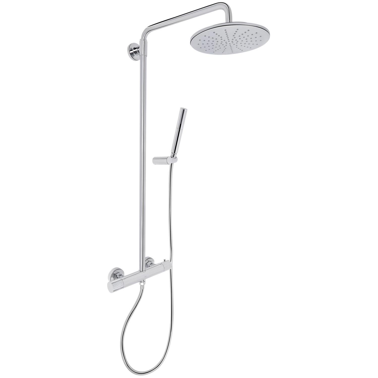 Душевая система с термостатом Q-tap Brno QTBRN5769103ONC Хром (131294)