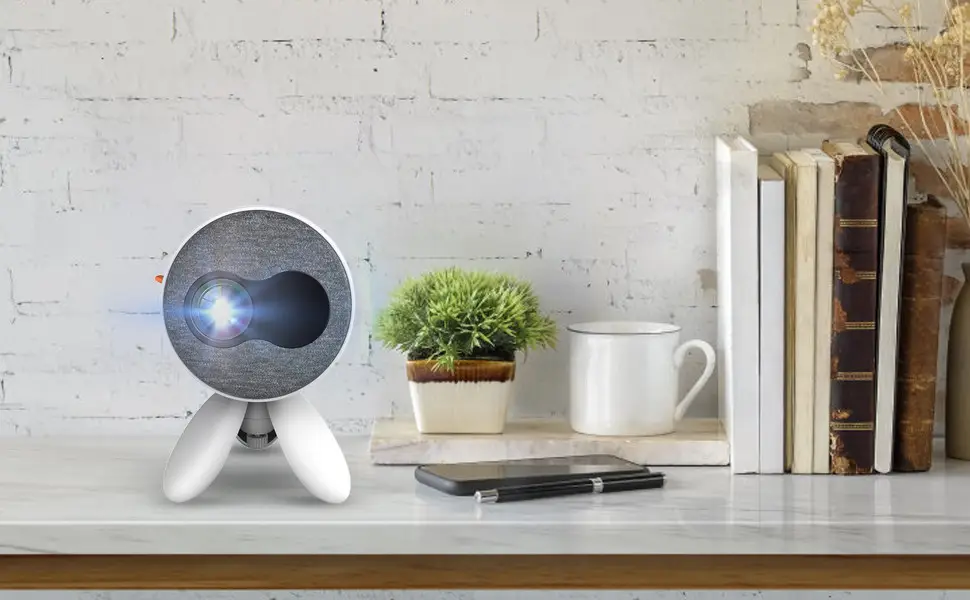 Проектор мультимедійний Led Projector YG220 Android WiFi з пультом та міні-штативом 20х15х14,5 см Біло-сірий (124-14-14431) - фото 5