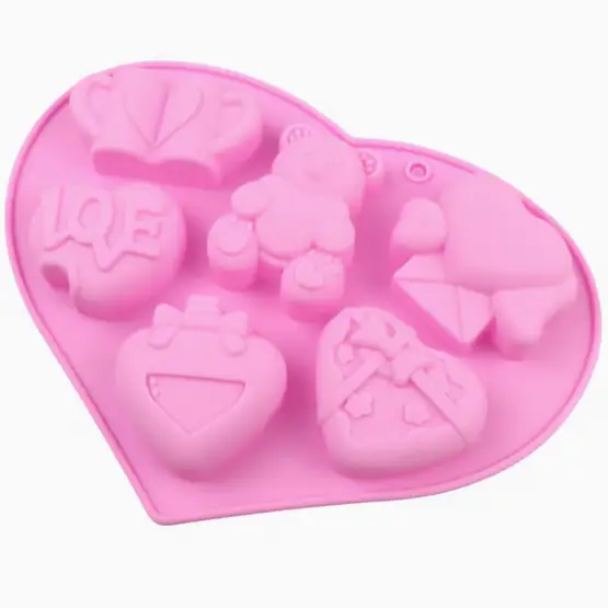 Силиконовая форма для Влюбленных Розовый (SAM-75511)