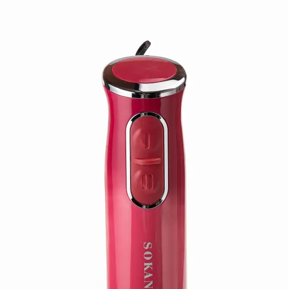 Блендер погружной ручной Sokany SK-1726 с мерным стаканом Розовый - фото 3 Блендер погружной ручной Sokany SK-1726 с мерным стаканом Розовый - фото 3