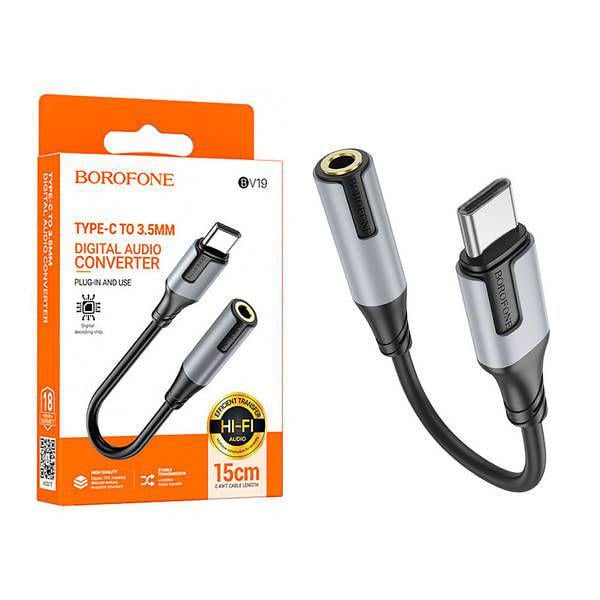 Переходник Borofone BV19 Type-C/3,5 мм (20865600) Переходник Borofone BV19 Type-C/3,5 мм (20865600)