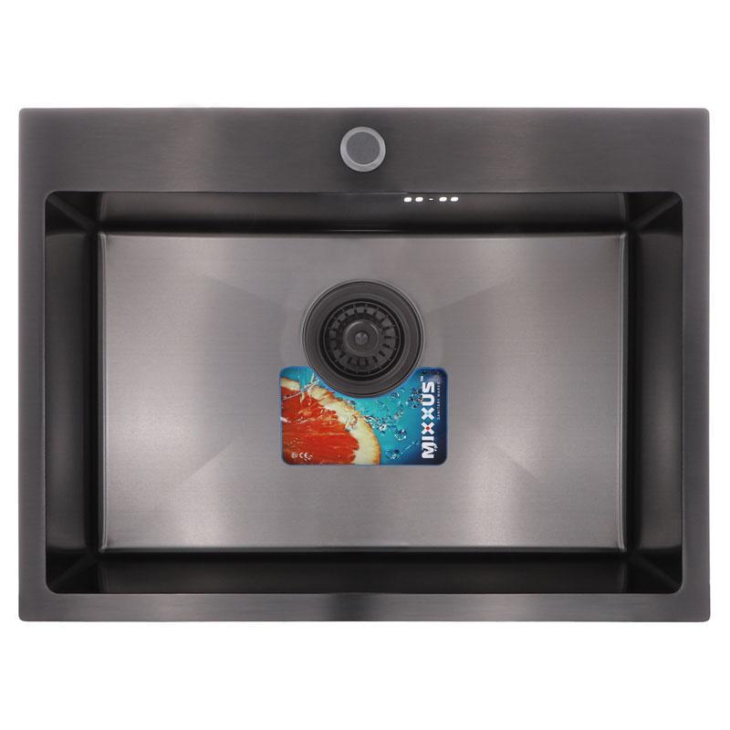 Мийка кухонна MIXXUS MX0587 з нержавіючої сталі прямокутна 600x450 мм 1 мм (25978032)