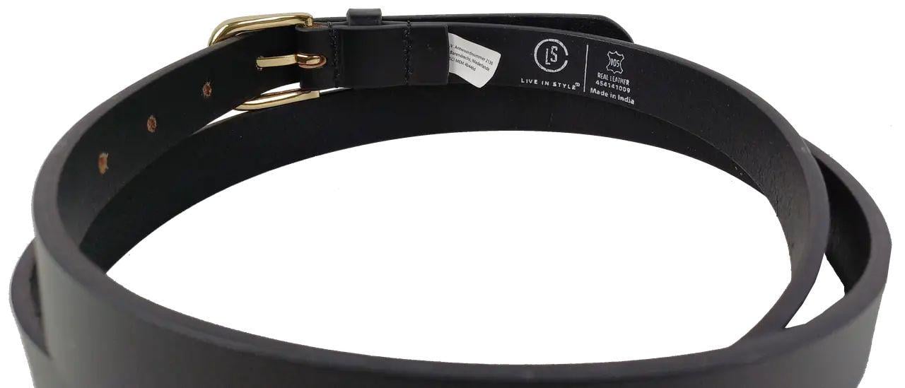 Ремінь жіночий LS натуральна шкіра 120х2 см Чорний (454141009) - фото 6