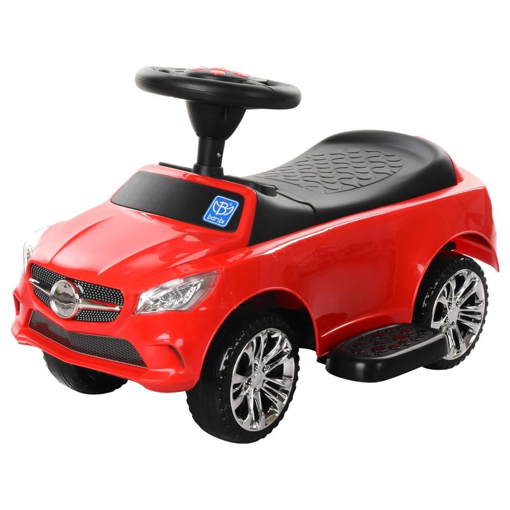 Каталка-толокар детская M 3503C-3 с родительской ручкой Красный