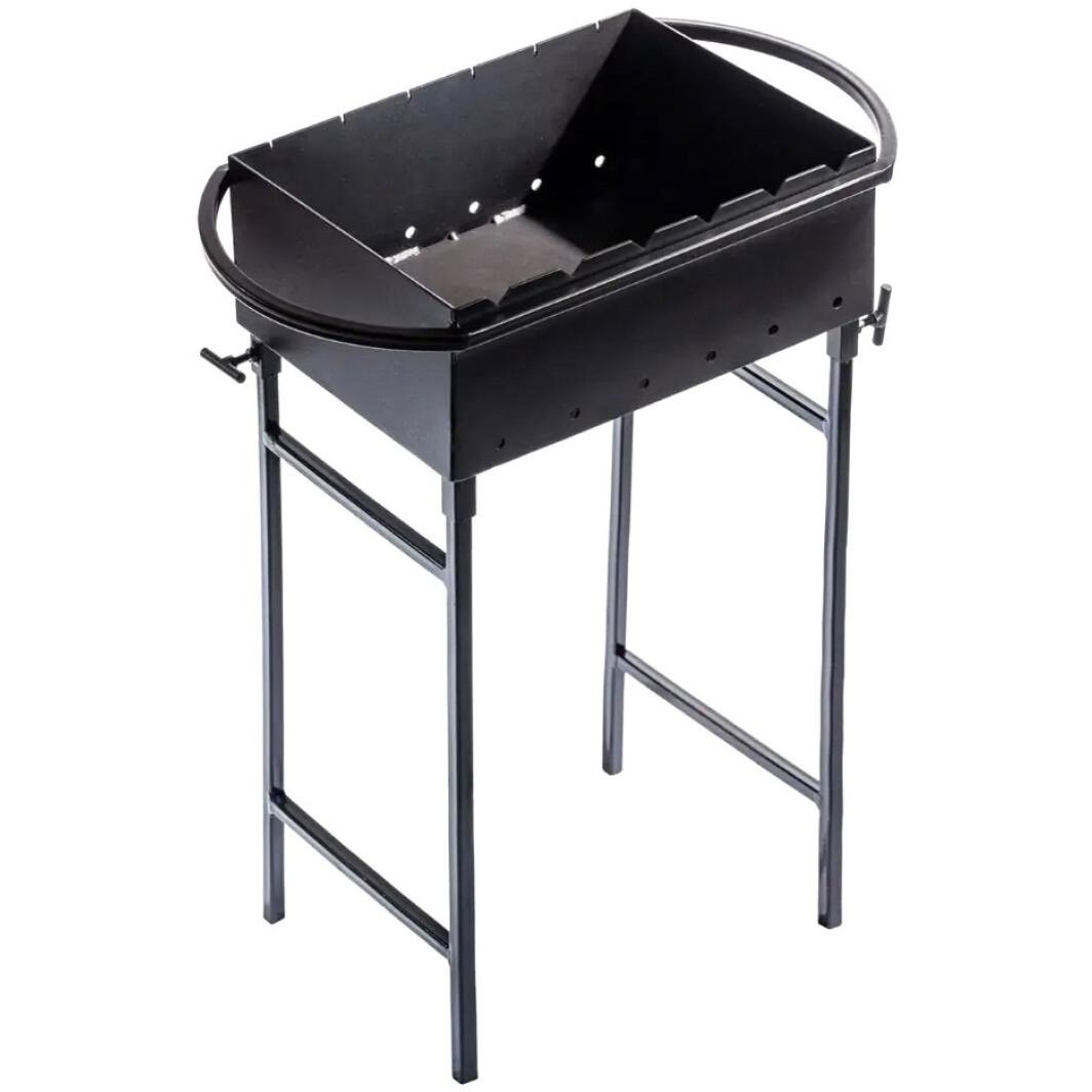 Мангал переносний Metalzavod M6-3N на 6 шампурів зі знімними ніжками Чорний (81-17-M6-3N)