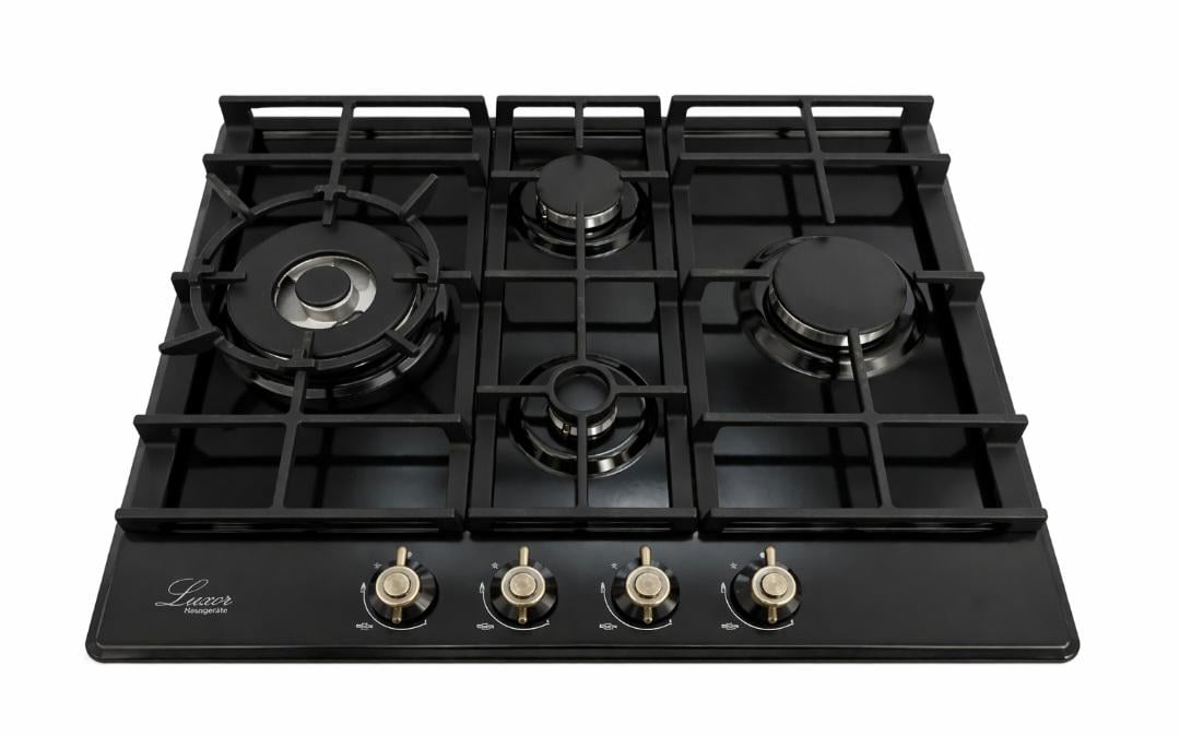 Варочная поверхность газовая Luxor RG 650 BK KUP EM с круглой подставкой для Wok (32364253)
