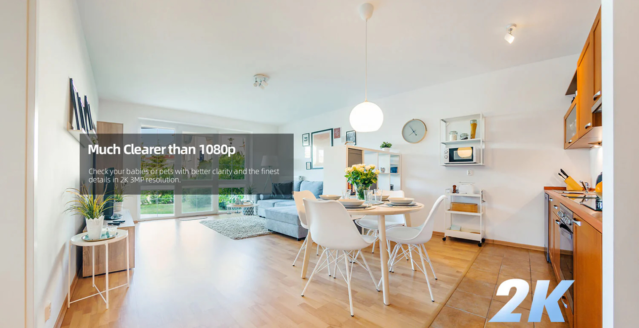 Відеоняня XIAOVV Q2 3MP з датчиком звуку (28780603) - фото 21