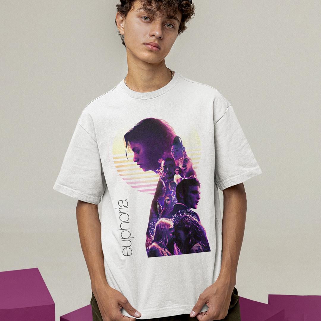 Футболка унисекс Euphoria Characters Poster M Белый (0000014689)