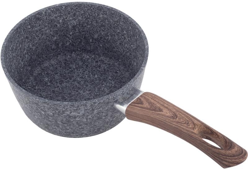 Ковш Kamille Marble индукционный с антипригарным покрытием 16 см Grey