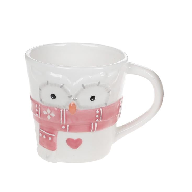 Кружка керамическая BonaDi Мудрая сова 500 мл Белый (834-314)