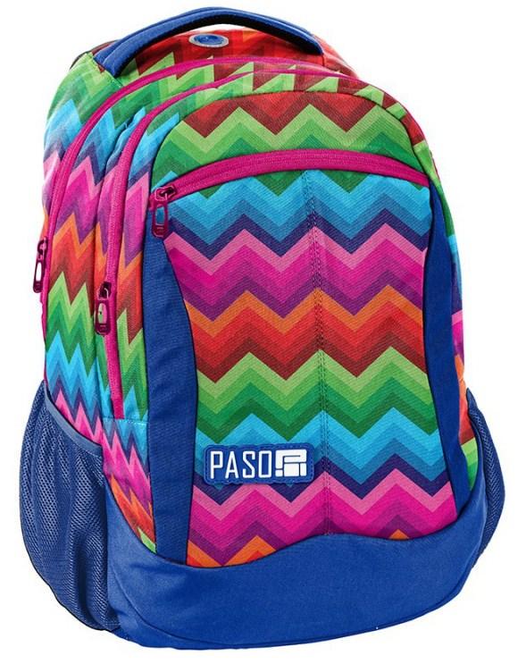 Рюкзак яркий Paso 18-2808ZI16 22 л Разноцветный