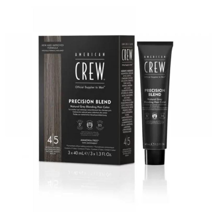 Камуфляж седины AMERICAN CREW волос уровень 4-5 Precision 3х40 мл Blend Medium Natural