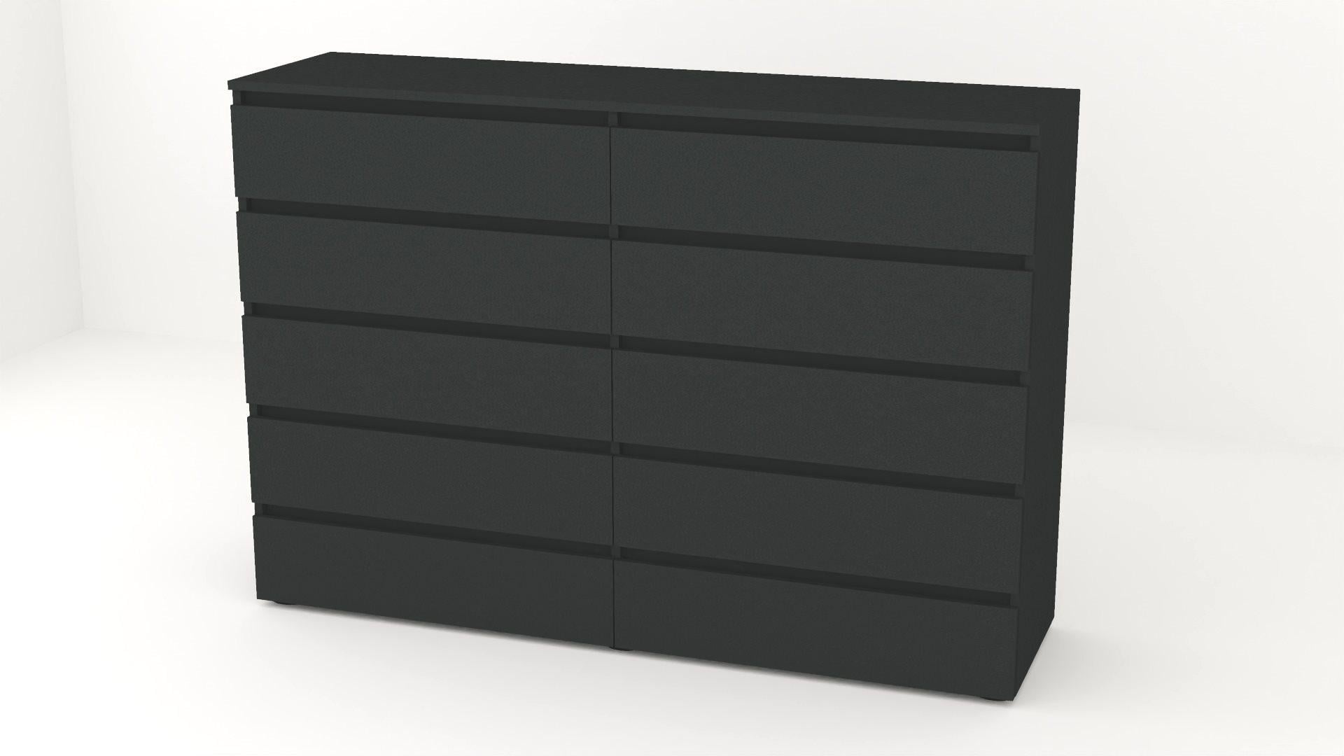 Комод Алекса СН-55/45 160х45х111 см Антрацитовый Комод Алекса СН-55/45 160х45х111 см Антрацитовый