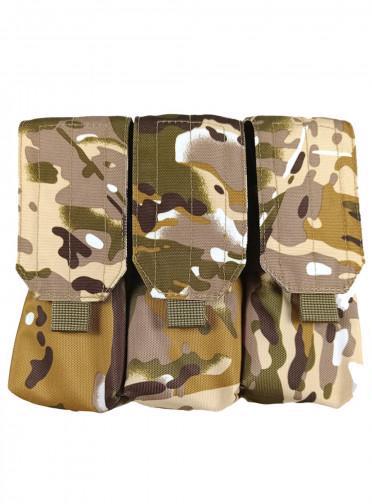 Подсумок под 6 магазинов АК/РПК тройной Мультикам (1411-9)