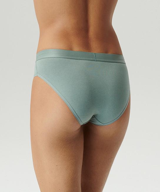 Набор трусов-бикини женских Atlantic 3CLP-012 средней посадки с широкой резинкой L Бежевый/Розовый/Зеленый (2610925184) - фото 3