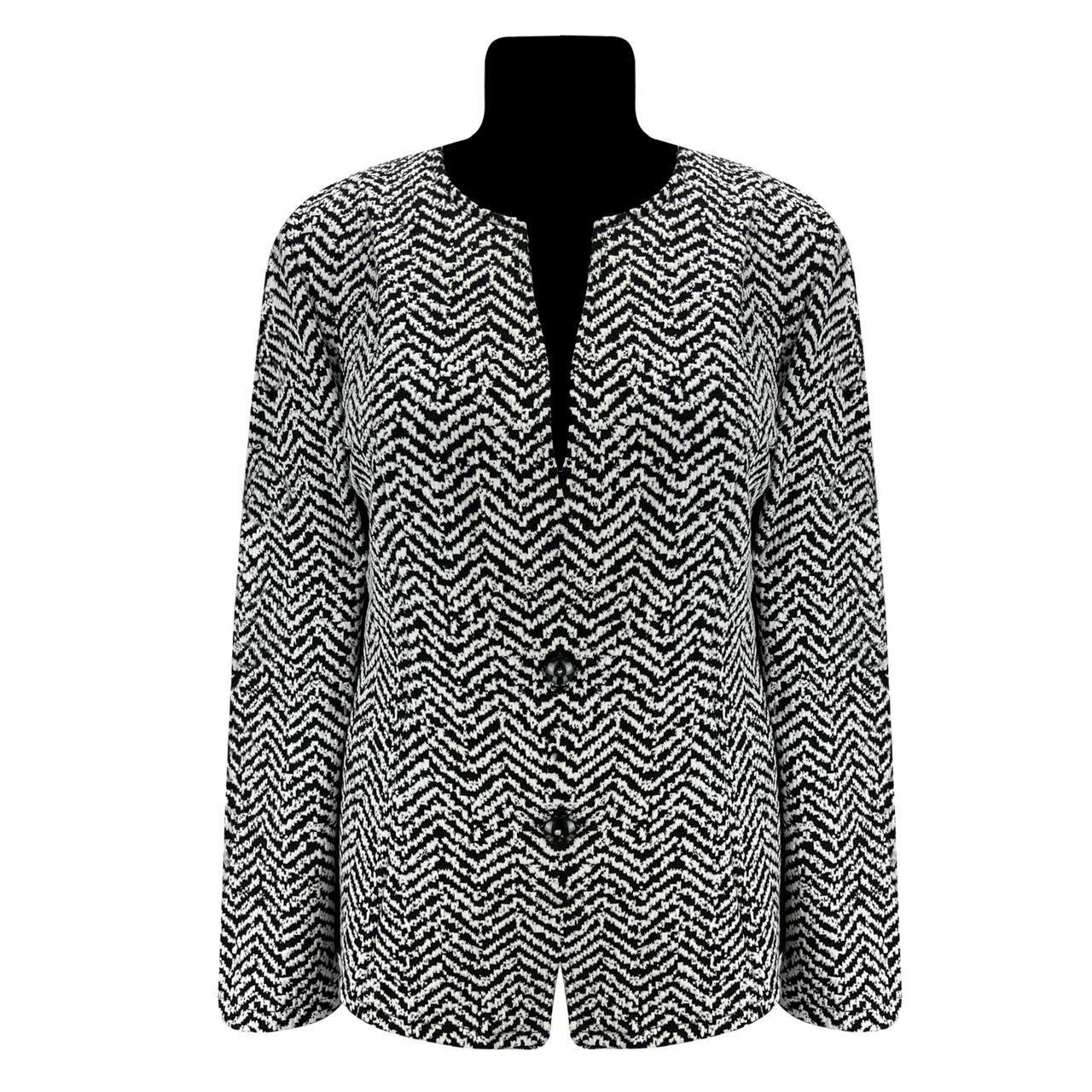 Жакет жаккардовый женский р. 52-54 Белый (1220)