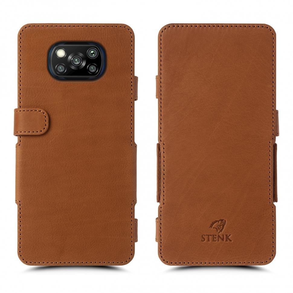 Чехол книжка Stenk Prime для Xiaomi Poco X3 Camel (68134)