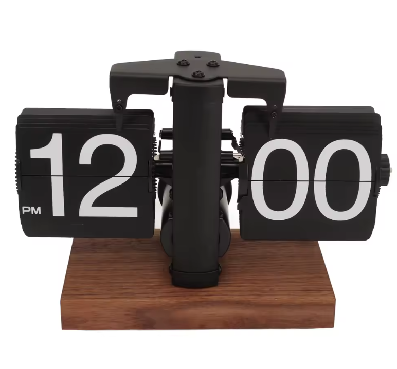 Часы настольные ретро с опрокидывающимся механизмом 20х17х6 см