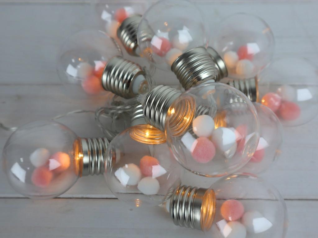 Гірлянда Ніжність АА батарейки 1,6 м 10 ламп у формі лампочки - фото 9 Гірлянда Ніжність АА батарейки 1,6 м 10 ламп у формі лампочки - фото 9