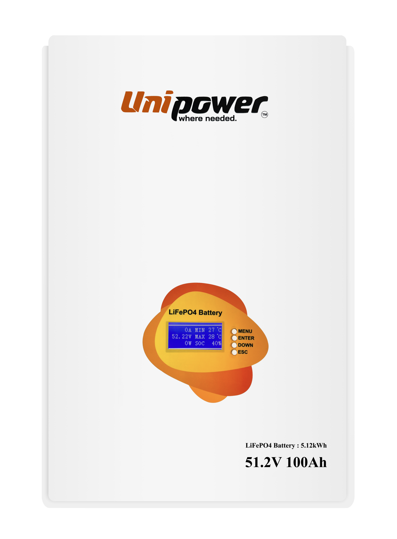 Батарея літієва UNIPOWER AL-WM512100 100Ah/5,12 кВт