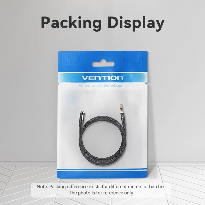 Кабель Vention 3.5мм minijack-3.5мм minijack стерео AUX 4-пиновый TRRS 1,5м Черный (BHCBG) - фото 15 Кабель Vention 3.5мм minijack-3.5мм minijack стерео AUX 4-пиновый TRRS 1,5м Черный (BHCBG) - фото 15