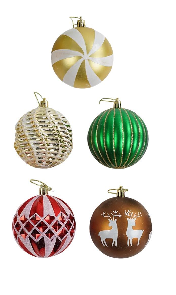 Новогодние украшения 16 штук шарики d 7 см Multicolor (161087)