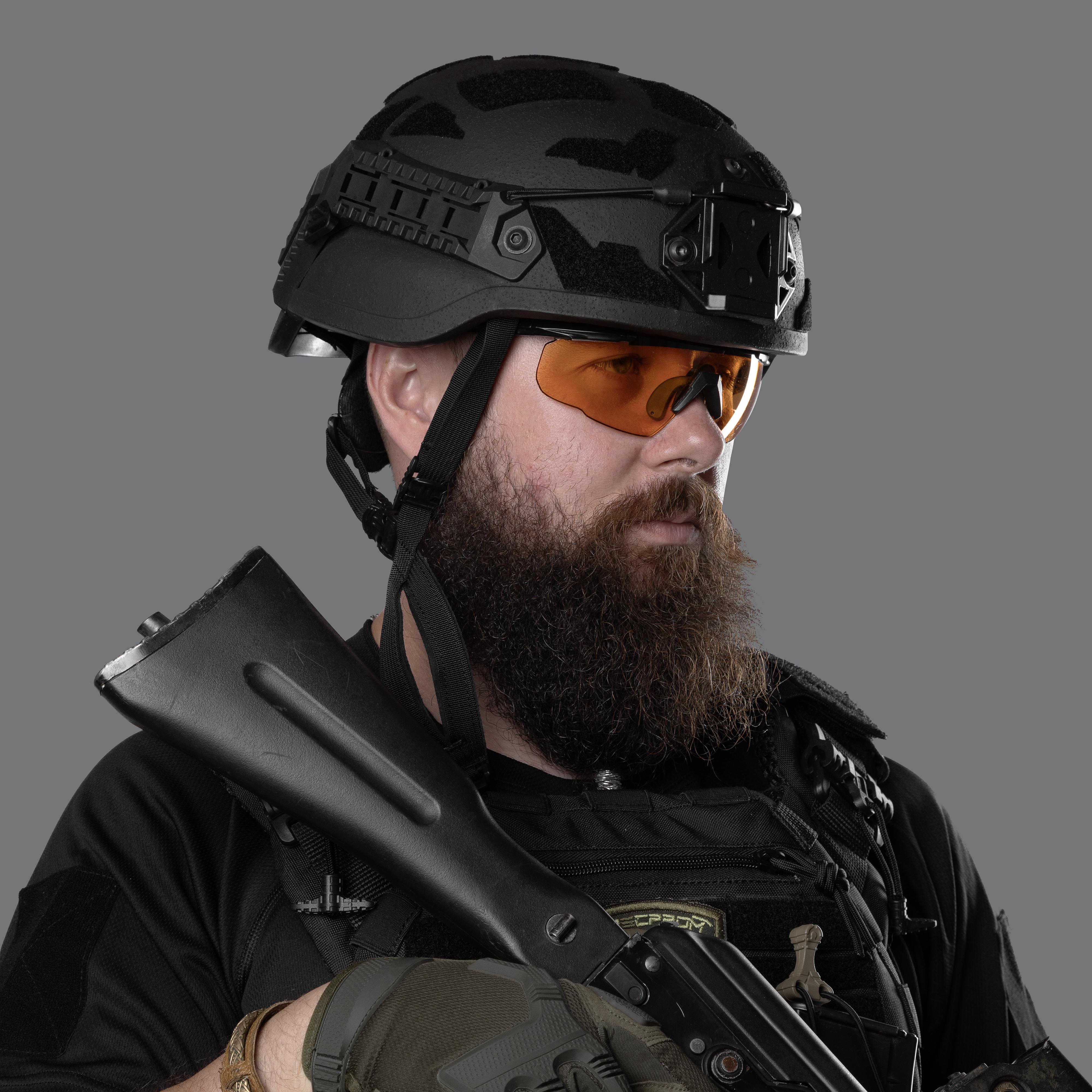 Шолом кевларовий ARCH Middle Cut ТМ Combatant XL 60-64 см Чорний - фото 3 Шолом кевларовий ARCH Middle Cut ТМ Combatant XL 60-64 см Чорний - фото 3