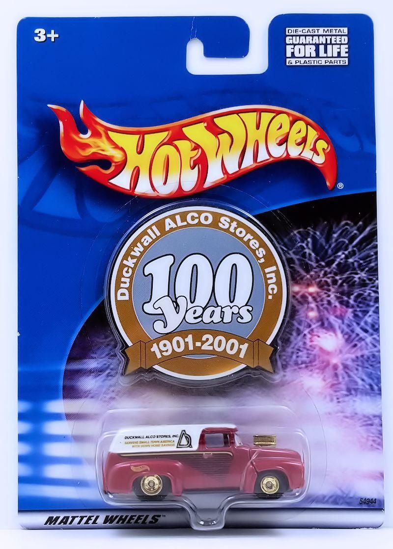 Игрушечная машинка Hot Wheels '56 Ford F- 100 2001 Duckwall ALCO Stores 100 Years (54944)