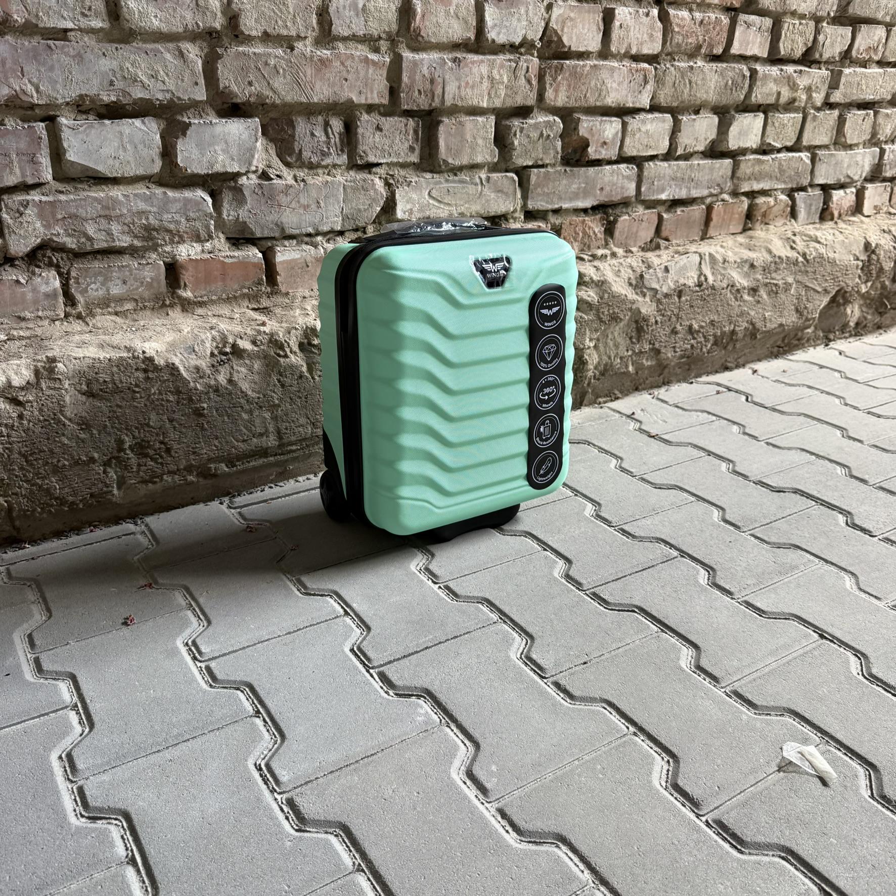 Мини-чемодан Wings PEA01 дорожный XXS Мятный (26630754) - фото 3 Мини-чемодан Wings PEA01 дорожный XXS Мятный (26630754) - фото 3